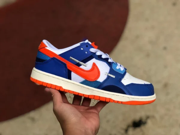 Dunk Scrap blau weiß orange Nike Dunk Scrap Knicks blau weiß orange Knicks Nahtmonster DM0128-100