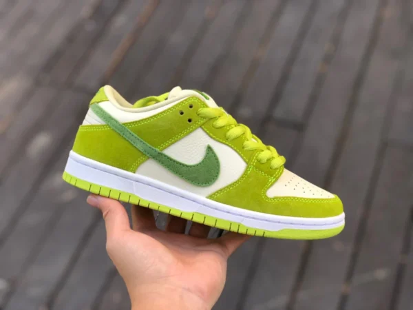 Dunk Green Apple Low, reiner Original-Nike SB Dunk Low, weiß, grün, grüner Apfel, Retro-Freizeit-Sneaker DM0807-300