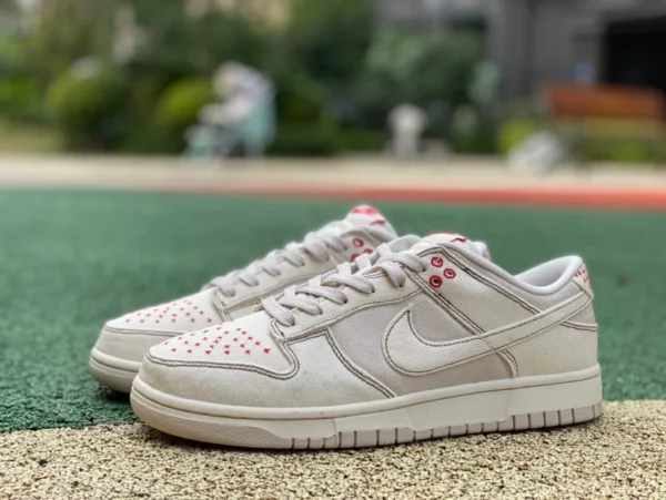 Dunk Off-White, roter Cord Nike Dunk Low Off-White, rutschfeste, verschleißfeste Low-Cut-Skateboardschuhe dv0834-100