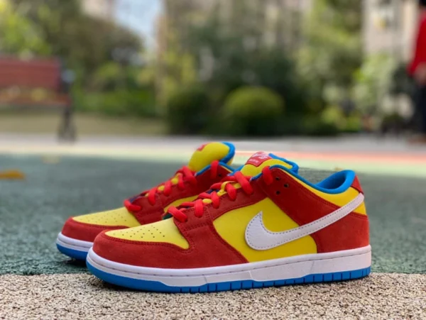 Dunk Simpson reines Original Nike SB Dunk Nike Dunk gelb orange Simpson Low-Top-Retro-Freizeitsneaker BQ6817-602