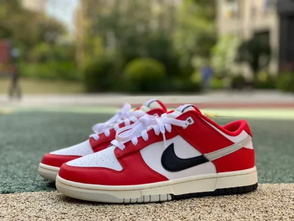 Dunk Chicago Split reiner originaler Nike SB Dunk Nike Dunk Low „Chicago Split“ weiß und rot DZ2536-600