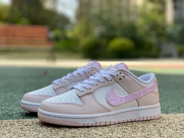 Dunk Pearl White Powder reines Original Nike Dunk Pearl Powder White Powder Pink Paisley Low-Cut-Trend-Freizeit-Sneaker für Herren und Damen FD1449-100