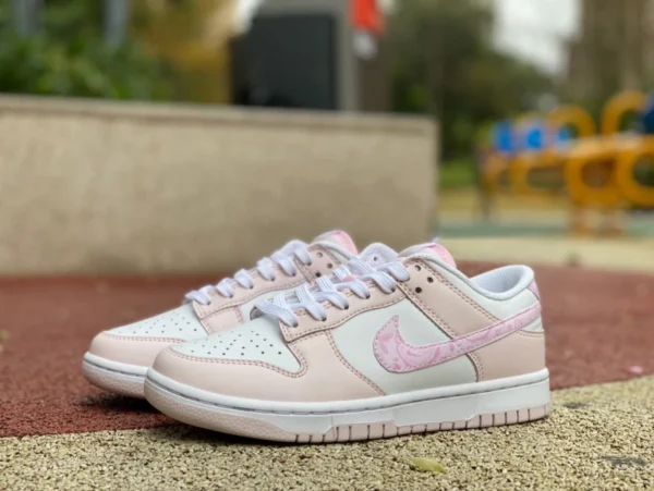 Dunk Pearl Weiß Rosa Nike Dunk Low Pink Paisley Pearl Pink Casual Sneakers FD1449-100 1