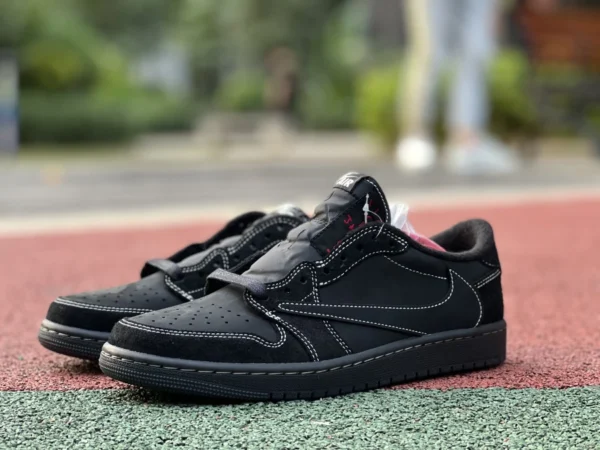 aj1 Barb Low Black Cat LW Pure Original Travis Scott x Air Jordan 1 Low OG „Black Phantom“ Barb 5.0 DM7