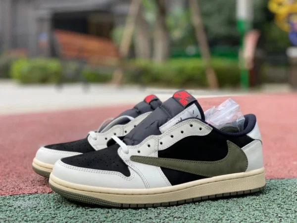 aj1 barb low olivgrün T1 pure original Travis Scott x Air Jordan 1 Low OG WMNS „Olive“ DZ4137-106