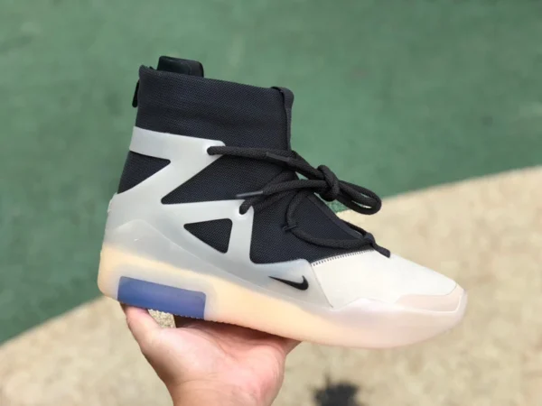 Nebel Schwarz Grau High Top Question Nike Air Fear of God 1 String The Question Joint AR4237-902