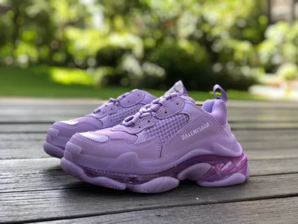 Balenciaga Luftpolster violett Balenciaga Balenciaga Triple S Clear Sole rutschfeste, verschleißfeste, modische Low-Top-Dad-Schuhe