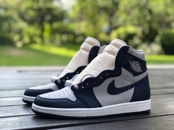 aj1 Georgetown High-Top Air Jordan 1 85 Georgetown AJ1 weiß blau grau Georgetown Haze High-Top-Schuhe BQ4422-400