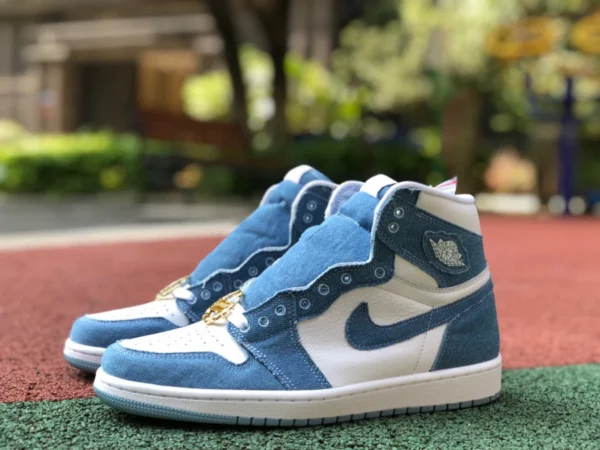 aj1 Denim Pure Original Air Jordan 1 High OG Herren- und Damen-High-Top-Denim AJ1 Old Casual Sportschuhe DM9036-104