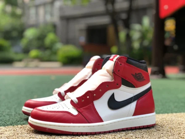 aj1 neuer Chicago pure original Air Jordan 1 High OG „Chicago Reimagined“ Chicago neu weiß und rot DZ5485-612