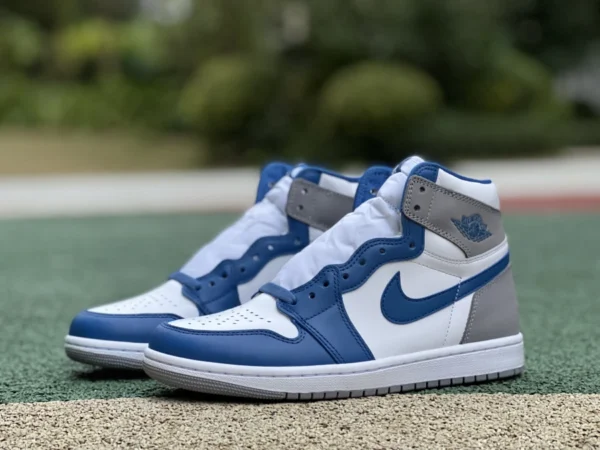 aj1 weiß grau blau High Top reines Original Air Jordan 1 High OG „True Blue“ DZ5485-410