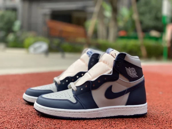 aj1 Georgetown High-Top kostengünstigste Version Air Jordan1 High 85 AJ1 High-Top Georgetown weiß und blau Retro BQ4422-400