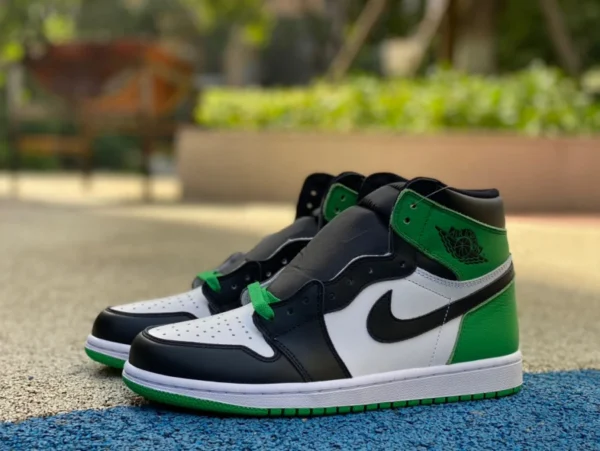 aj1 Celtics High Top Air Jordan 1 „Lucky Green“ Schwarz, Weiß und Grün Celtics DZ5485-031