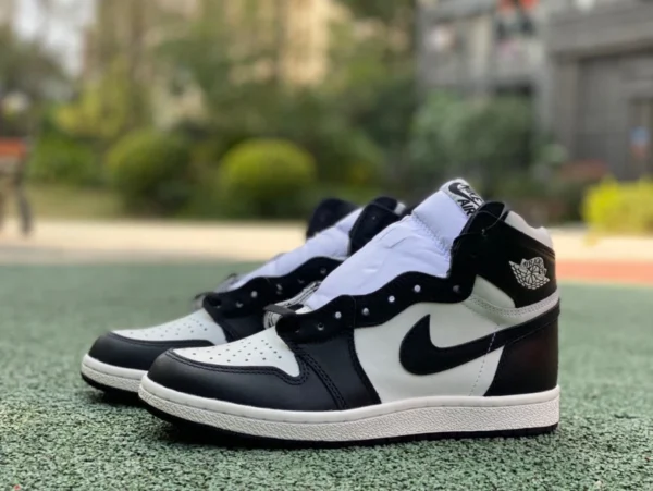 AJ1 Schwarz-Weiß-High-Top-85-Schnittstück reines Original Air Jordan 1 High 85 AJ1 Schwarz-Weiß-Panda-High-Top-Basketballschuhe BQ4422-001