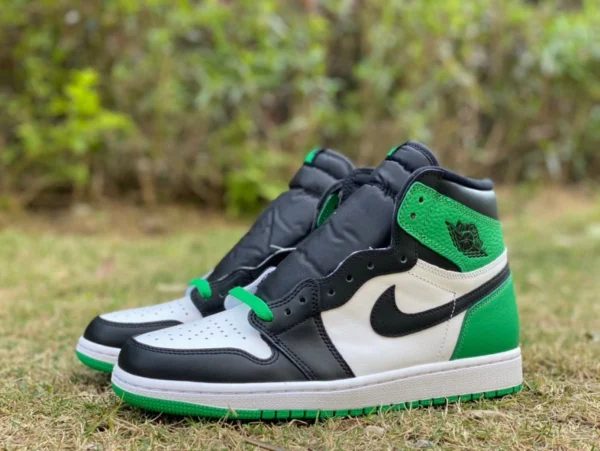 ajLucky Green High Top Air Jordan 1 High OG „Lucky Green“ Schwarz und Weiß Green Toe High Top DZ5485-031