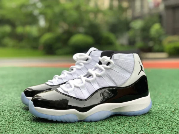 aj11 Concord High-Top reine Original Air Jordan 11 Concord AJ11 Concord schwarz-weiße Basketballschuhe 378037-100