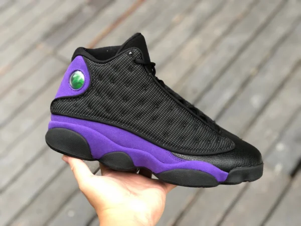 aj13 schwarz und lila 3M erste Schicht echte Carbonplatte Air Jordan 13 Court Purple AJ13 schwarz und lila Basketballschuhe DJ5982-015