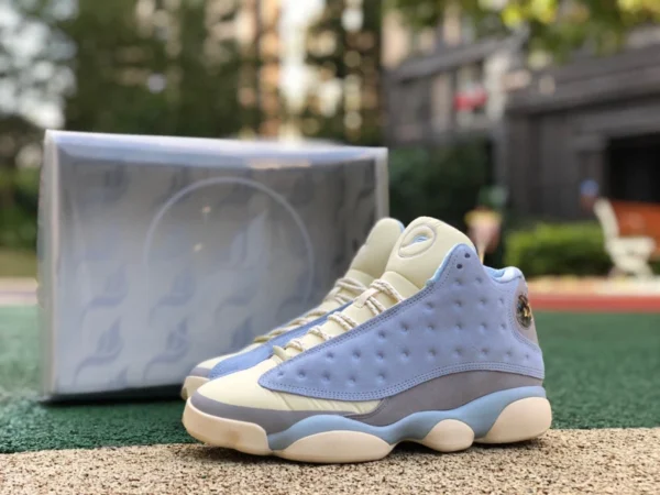 aj13 North Carolina Blue Air Jordan 13 x SoleFly Joint North Carolina Blue Ice Blue Silk DX5763-100