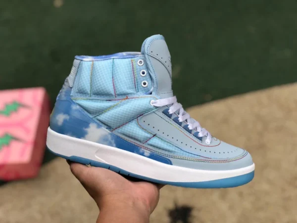 aj2 himmelblau J Balvin X Air Jordan2 AJ2 blau himmelblau Retro-Basketballschuhe DQ7691-419