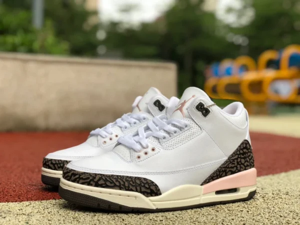 aj3 weiß braun rosa Air Jordan 3 AJ3 weiß braun rosa Mokka Kirschblüten Retro-Basketballschuhe CK9246-102