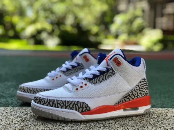 aj3 Knicks Air Jordan 3 Knicks AJ3 Knicks Basketballschuhe mit Knistermuster 136064-148