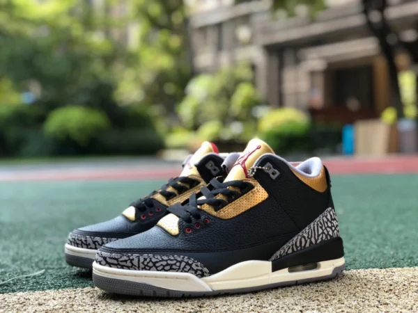 aj3 schwarz zement gold Air Jordan 3 WMNS „Black Gold“ CK9246-067