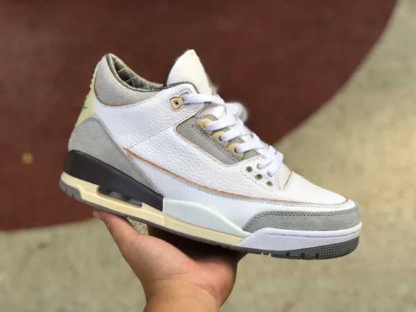 aj3 cremefarben und gelb kostengünstige Version des Air Jordan 3 A Ma Maniere AJ3 cremefarben und grau gealtert DH3434-110