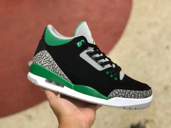 aj3 schwarz grüner Zement Air Jordan 3 Retro Pine Green High-Top-Retro-Basketballschuhe schwarz grün CT8532-030