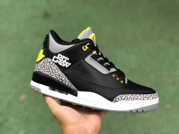 Aj3 Black Duck Cut reines Original Air Jordan3 University of Oregon AJ3 Duck White Burst Pattern