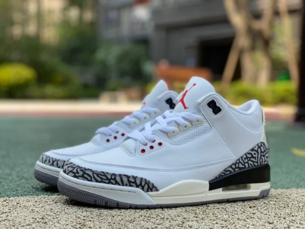 aj3 White Cement Aged Top Leder empfohlene Version Air Jordan 3 „White Cement Reimagined“ dn3707-100