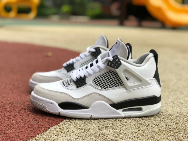 aj4 grau weiß schwarz kostengünstige Version von Air Jordan 4 AJ4 grau weiß schwarz Panda weiß Zement Basketballschuhe DH6927-111