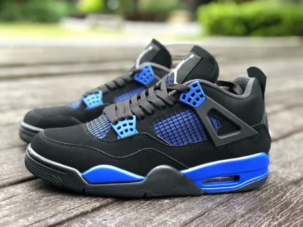 aj4 schwarz und blau Air Jordan 4 AJ4 schwarz und blaues Wildleder, Königsblau CT8527-018