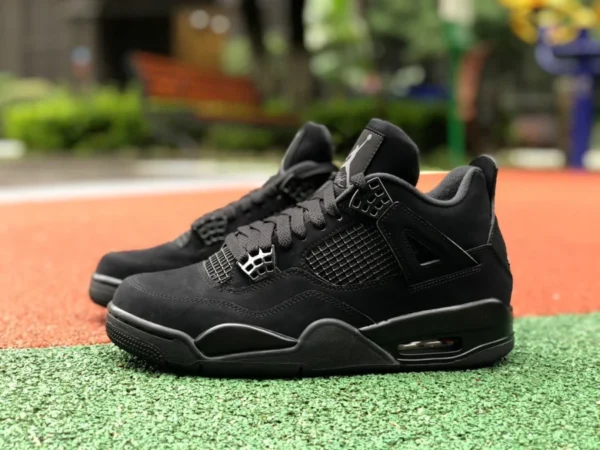 aj4 Black Cat reines Original Air Jordan 4 Black Cat AJ4 Black Cat Eminem im gleichen Stil CU1110-010