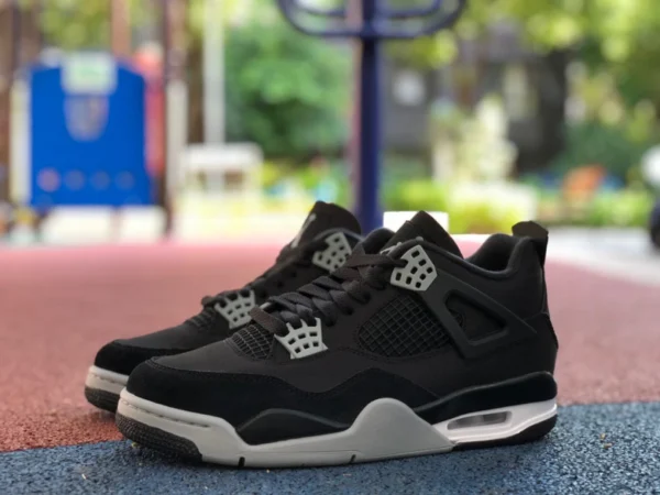 AJ4 Black Canvas Pure Original Air Jordan 4 „Black Canvas“ Black Cat 2.0 Black Canvas DH7138-006