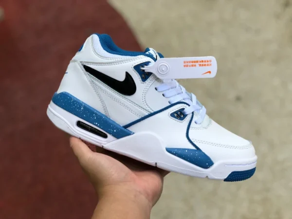 aj4 Brothers weiß und blau Nike Air Flight 89 AJ4 Brothers Herren-Luftpolster-Basketballschuhe 306252-116