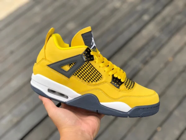 aj4 Dianmu Air Jordan 4 Retro AJ4 Qiao 4 schwarz und gelb Dianmu 2021 neu graviert CT8527-700