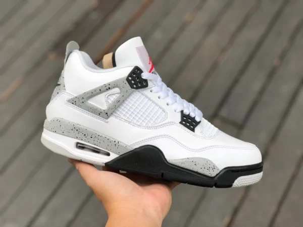 Aj4 White Cement T1 Pure Original Air Jordan 4 White Cement Aj4 White Cement 840606-836016-192