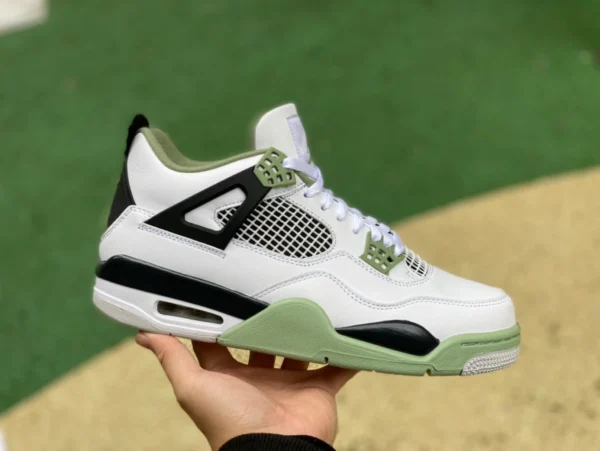 aj4 Matcha Green Air Jordan 4 WMNS „Seafoam“ Weiß Schwarz Grün AQ9129-103