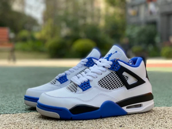 AJ4 Racing Blue Pure Original Air Jordan 4 Motosports AJ4 Racing Blue 308497-117