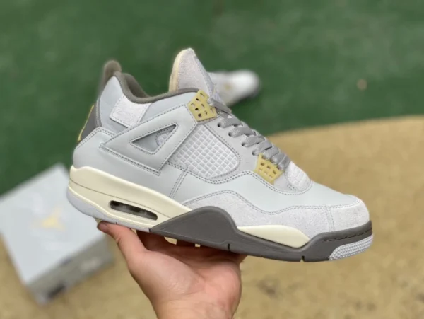 aj4 Grey Rabbit s2 pure original Air Jordan 4 SE Craft AJ4 grau grün Wildleder Retro-Basketballschuhe DV3742-DV2262-021