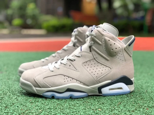 aj6 Georgetown reines Original Air Jordan 6 „Georgetown“ aj6 grey wolf cool grey Georgetown CT8529-012