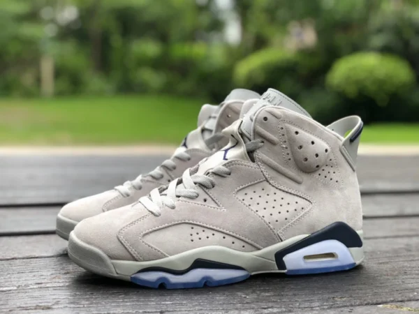 aj6 grau Wildleder grau Wolf Air Jordan AJ6 Retro „Georgetown“ Georgetown grau blau aj6 Wildleder CT8529-012