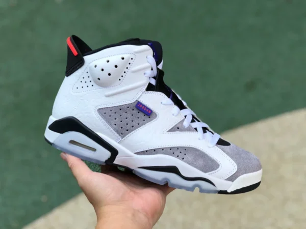 aj6 flint pure original Air Jordan 6 AJ6 flint ultraviolet grau und weiß High-Top-Basketballschuhe CI3125-100