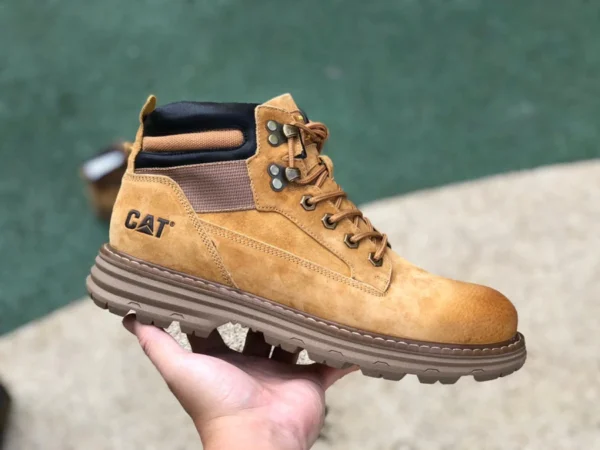 CAT braune, mittelhohe, lässige, rutschfeste und verschleißfeste Outdoor-Stiefel der CAT Intake-Serie