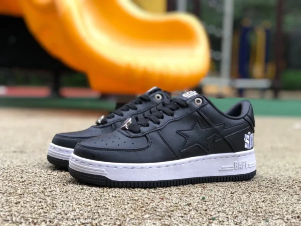 Ape Man schwarz und weiß neue Version BAPE STA SK8 neue Sneakers Star Freizeitschuhe Ape Man Low-Top-Sportschuhe