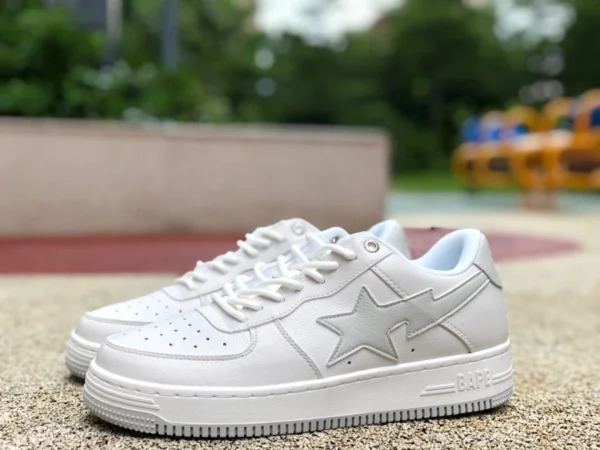 Apeman Silber neue Version BAPE STA SK8 neue Sneakers Star Freizeitschuhe Apeman Low-Top-Sportschuhe