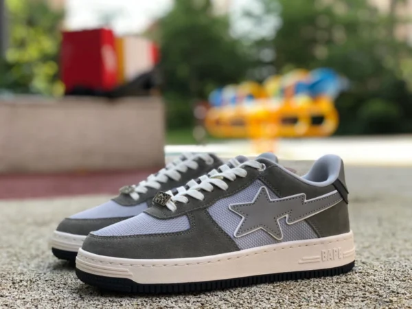 Ape grau hellgrün neue Version BAPE STA SK8 neue Sneakers Star Freizeitschuhe Ape Low-Top-Sportschuhe