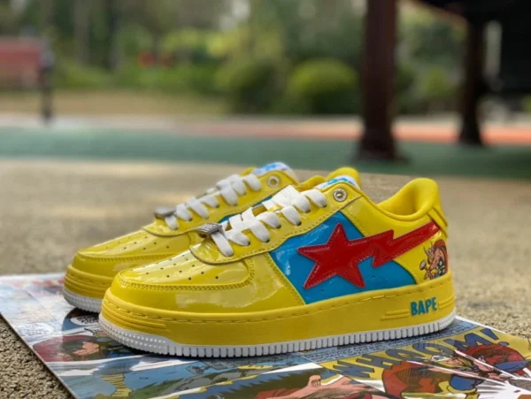 Ape Man Marvel co-branded gelb blau rot Marvel x Bape STA trendige Mode-Sneaker Marvel co-branded 1I73-191-905