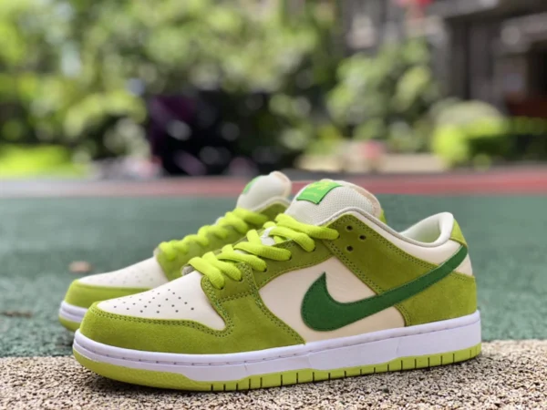 Dunk Green Apple Low, reiner Original-Nike SB Dunk Low, weiß, grün, grüner Apfel, Retro-Freizeit-Sneaker DM0807-300