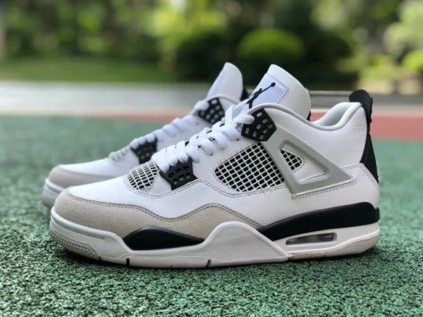 aj4 grau weiß schwarz Air Jordan 4 AJ4 grau weiß schwarz Panda weiß Zement Basketballschuhe DH6927-111